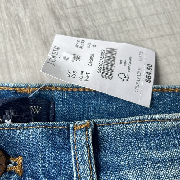 NWT J. Crew Factory denim skirt, size 0. - Picture 2 of 10